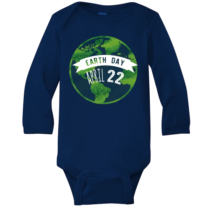 Earth Day April 22nd Awareness Baby Long Sleeve Bodysuit