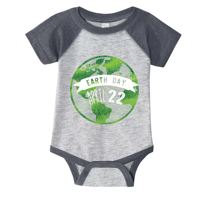 Earth Day April 22nd Awareness Infant Baby Jersey Bodysuit