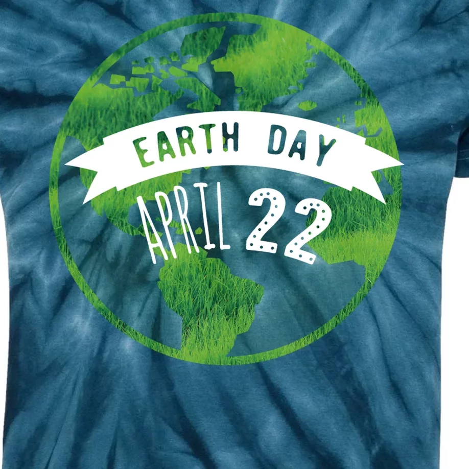 Earth Day April 22nd Awareness Kids Tie-Dye T-Shirt