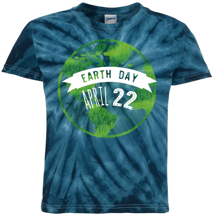 Earth Day April 22nd Awareness Kids Tie-Dye T-Shirt