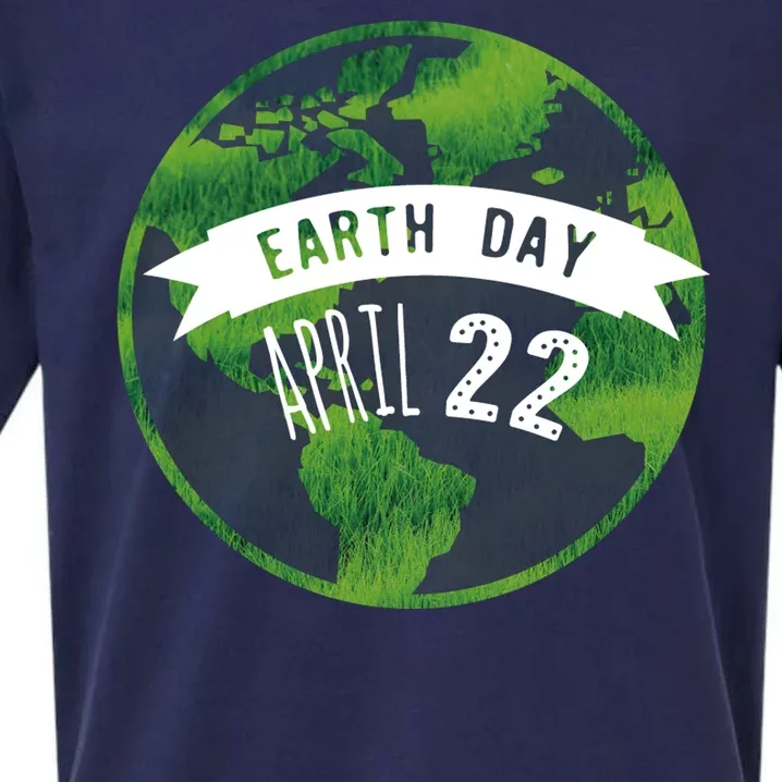 Earth Day April 22nd Awareness Sueded Cloud Jersey T-Shirt