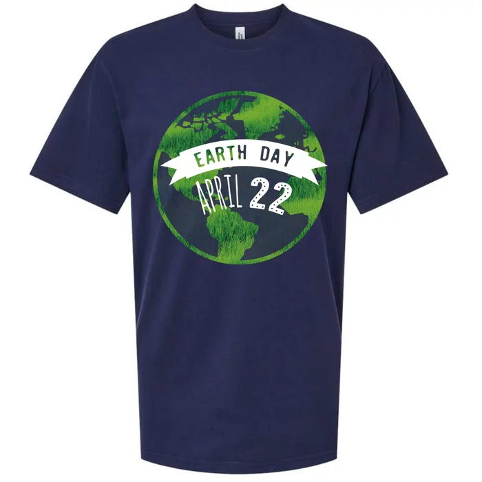 Earth Day April 22nd Awareness Sueded Cloud Jersey T-Shirt