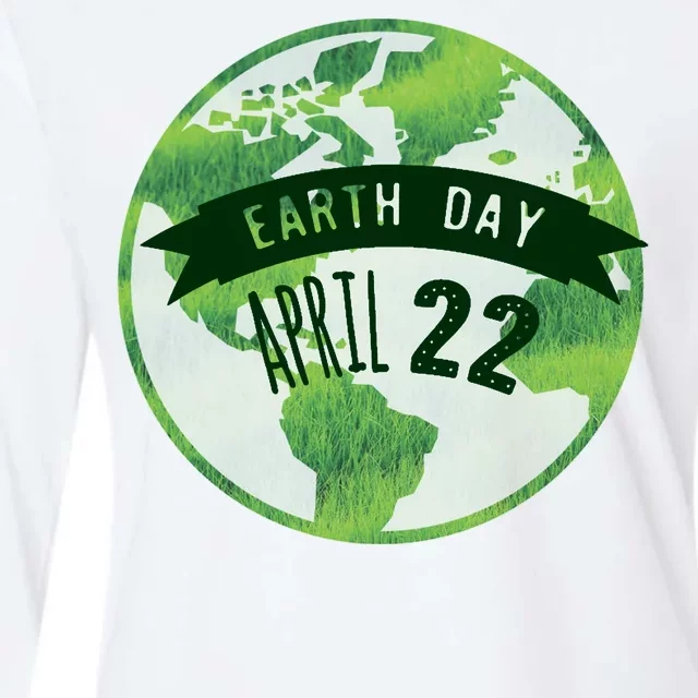 Earth Day April 22nd Awareness Womens Cotton Relaxed Long Sleeve T-Shirt