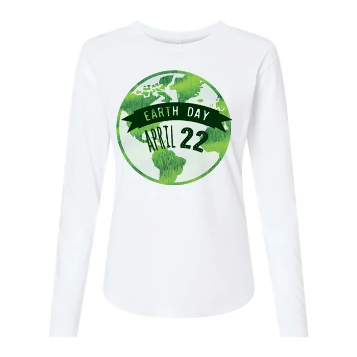 Earth Day April 22nd Awareness Womens Cotton Relaxed Long Sleeve T-Shirt