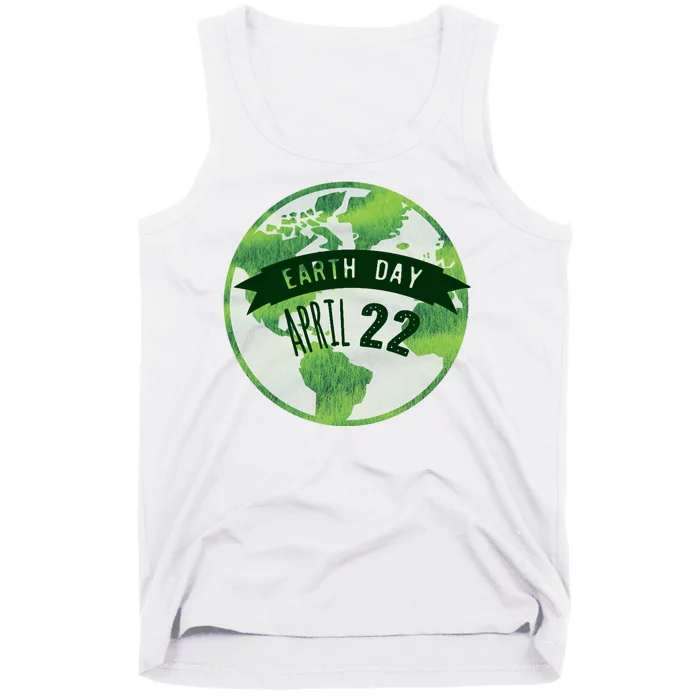 Earth Day April 22nd Awareness Tank Top