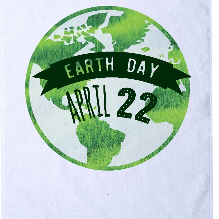 Earth Day April 22nd Awareness Platinum Collection Golf Towel