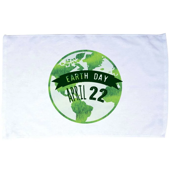 Earth Day April 22nd Awareness Microfiber Hand Towel