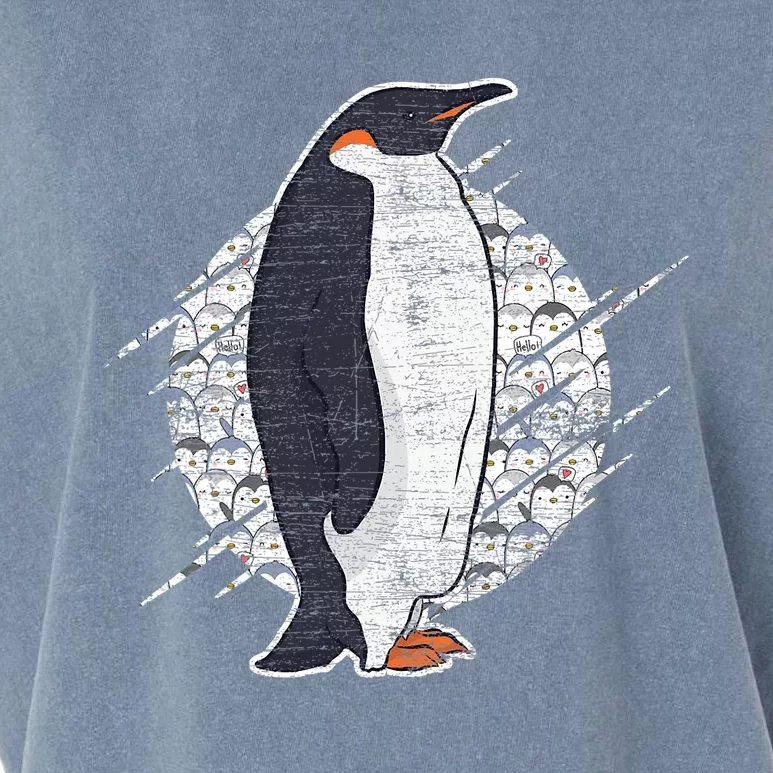 Earth Day Antarctic Animals Zoo Penguin Garment-Dyed Women's Muscle Tee