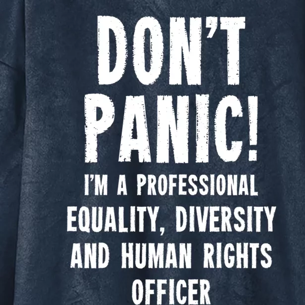 Equality Diversity And Hu Rights Officer Gift Hooded Wearable Blanket