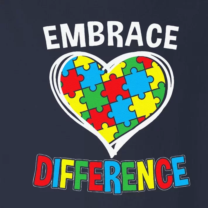 Embrace Differences Autism Mom Mama Autism Awareness Toddler Long Sleeve Shirt