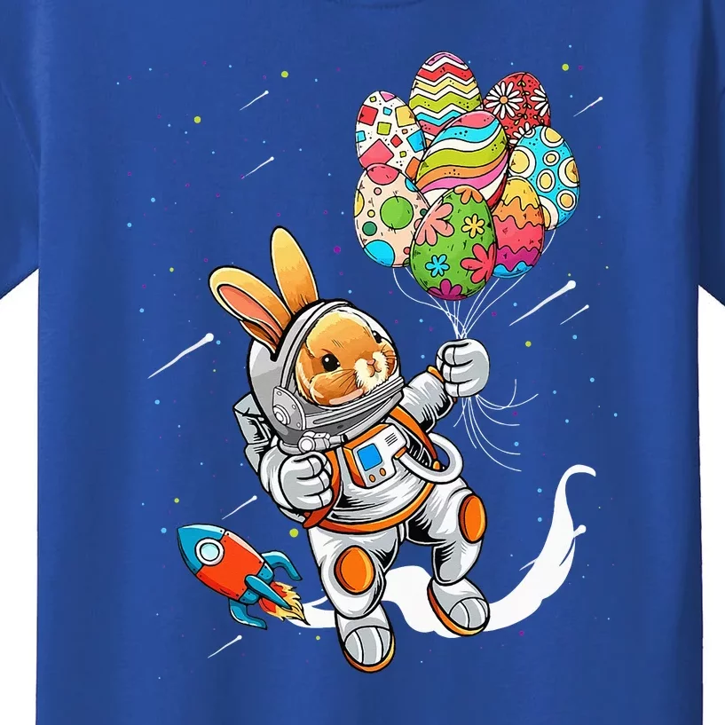 Easter Day Astronaut Bunny Rabbit Planet Egg Kids T-Shirt