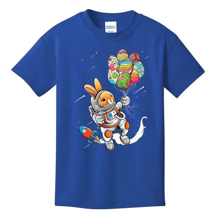 Easter Day Astronaut Bunny Rabbit Planet Egg Kids T-Shirt