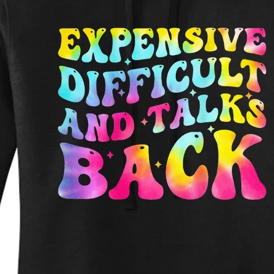 Expensive Difficult and Talks Back Groovy Mothers' Day Women's Pullover Hoodie