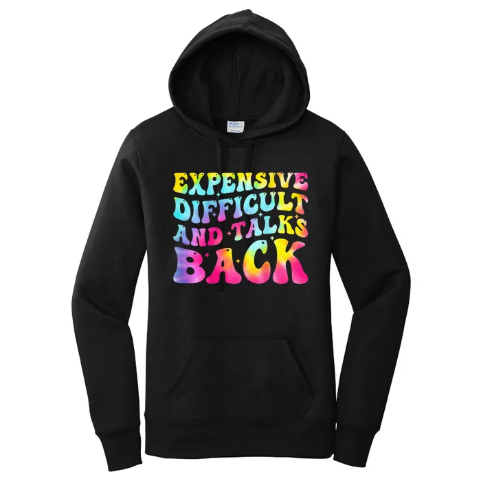 Expensive Difficult and Talks Back Groovy Mothers' Day Women's Pullover Hoodie