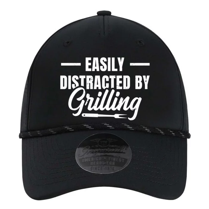 Easily Distraced By Grilling Barbecue Grill Master Steak Bbq Gift Performance The Dyno Cap