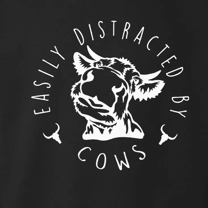 Easily Distracted By Cows Toddler Hoodie