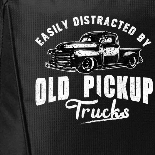 Easily Distracted By Old Pickup Square Body Trucks Lowrider City Backpack