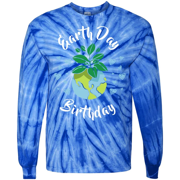 Earth Day Birthday Gift Meaningful Gift Tie-Dye Long Sleeve Shirt