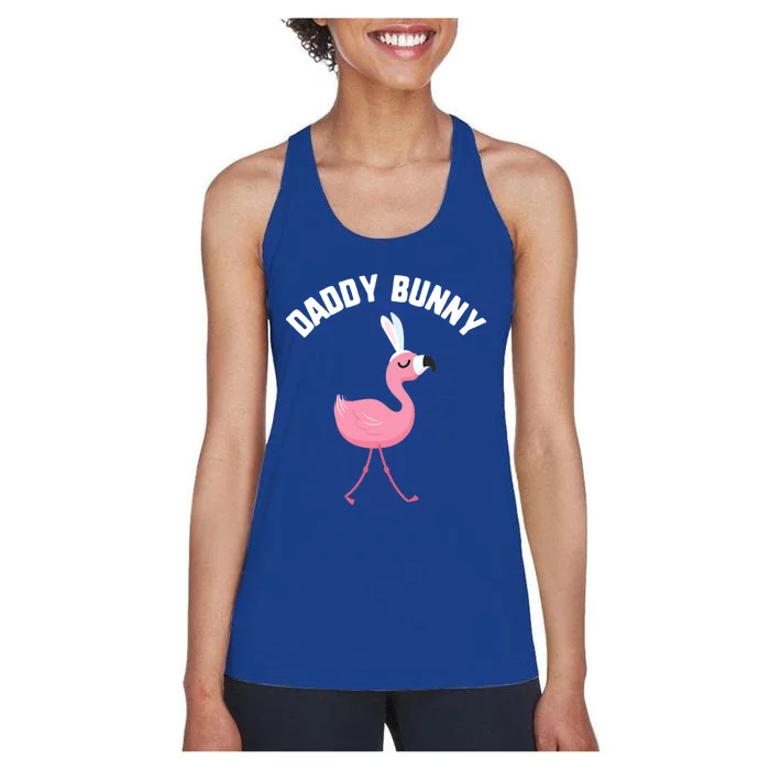 Easter Daddy Bunny Flamingo Candy Gift Spring Egg Gift Women's Racerback Tank