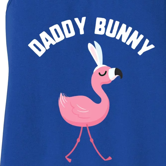 Easter Daddy Bunny Flamingo Candy Gift Spring Egg Gift Women's Racerback Tank