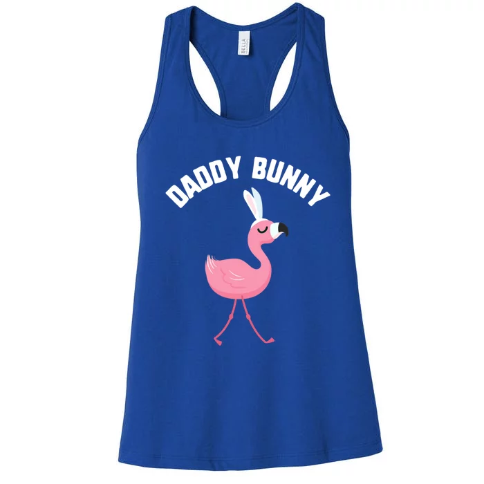 Easter Daddy Bunny Flamingo Candy Gift Spring Egg Gift Women's Racerback Tank