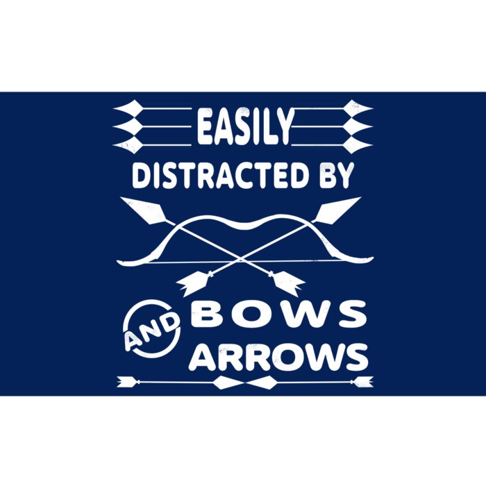 Easily Distracted By Bows And Arrows Bumper Sticker