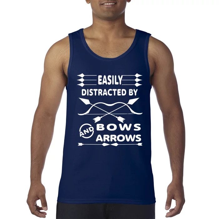 Easily Distracted By Bows And Arrows Tank Top