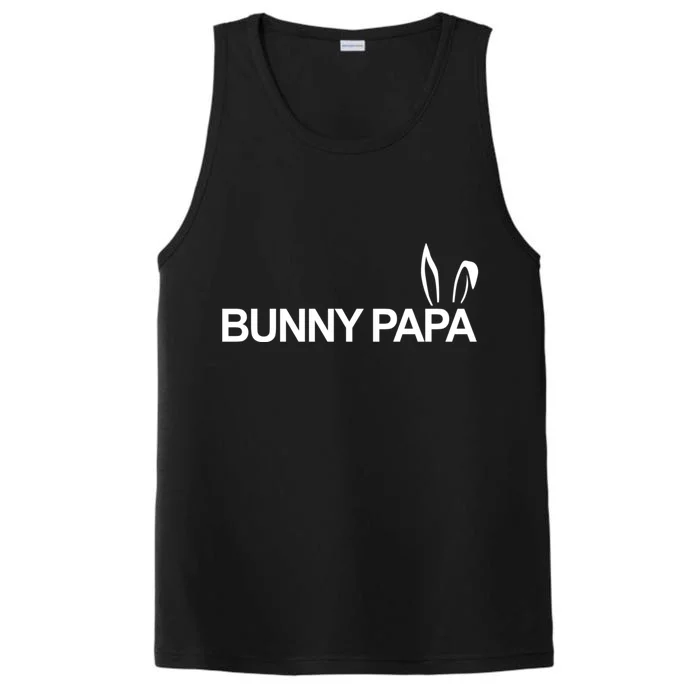 Expectant Dad Bunny Papa Eggspecting Easter Pregnancy Reveal Gift Performance Tank