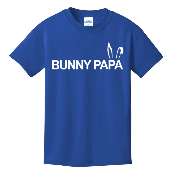 Expectant Dad Bunny Papa Eggspecting Easter Pregnancy Reveal Gift Kids T-Shirt