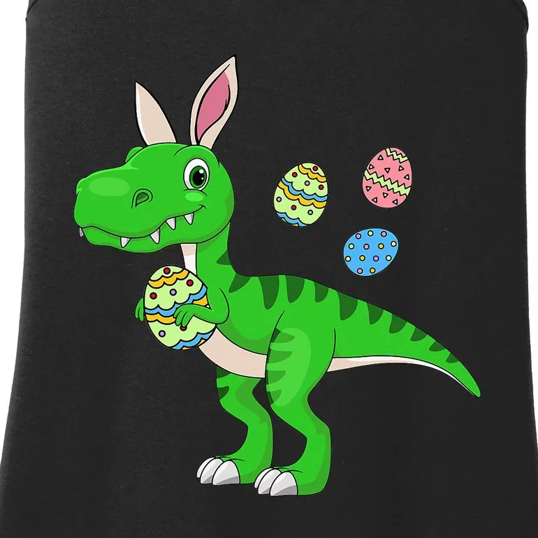 Easter Dinosaur Bunny Easter Basket Stuffers Ladies Essential Tank