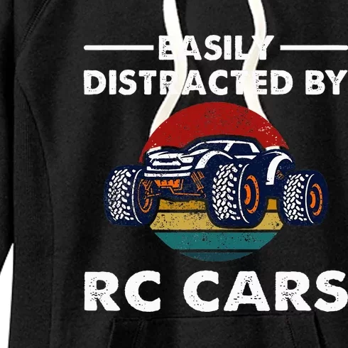 Easily Distracted By RC Cars RC Car Racing Lover Enthusiasts Women's Fleece Hoodie