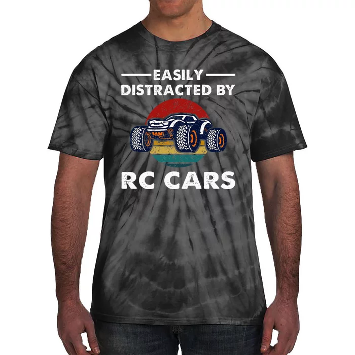 Easily Distracted By RC Cars RC Car Racing Lover Enthusiasts Tie-Dye T-Shirt