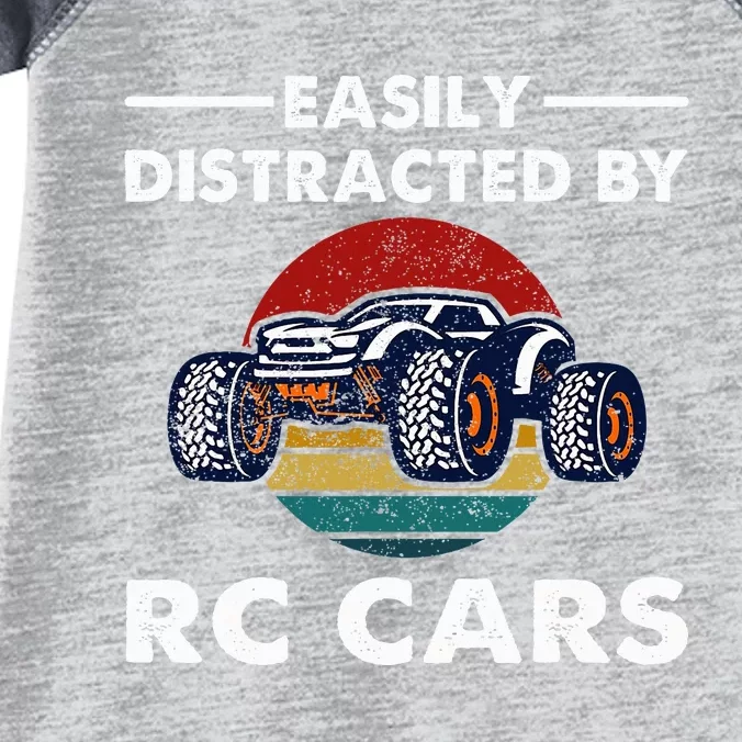 Easily Distracted By RC Cars RC Car Racing Lover Enthusiasts Infant Baby Jersey Bodysuit