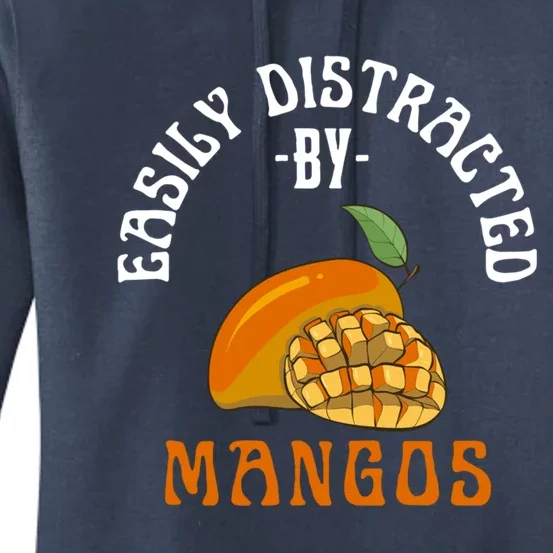 Easily Distracted By Go Funny Go Farm Fruits Lover Gift Women's Pullover Hoodie