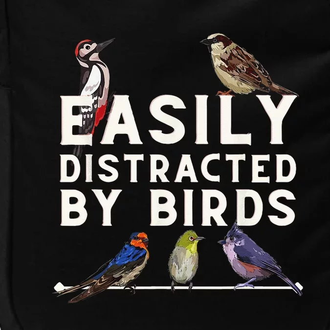 Easily Distracted By Birds Funny Bird Lover Birdwatching Impact Tech Backpack