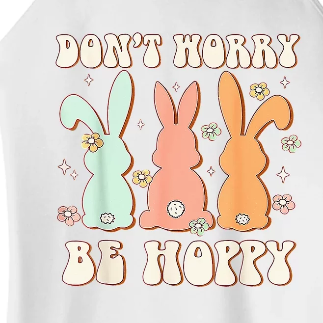 Easter Day Be Hoppy Rabbit Bunny Flowers Women’s Perfect Tri Rocker Tank