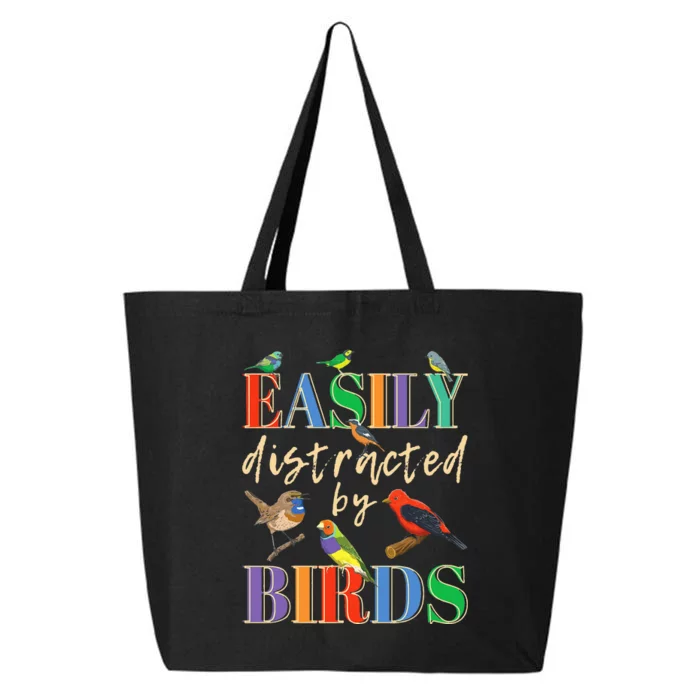 Easily Distracted By Birds Funny Bird Lover 25L Jumbo Tote