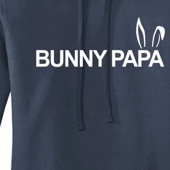 Expectant Dad Bunny Papa Eggspecting Easter Pregnancy Reveal Cute Gift Women's Pullover Hoodie