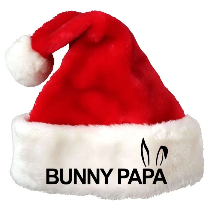 Expectant Dad Bunny Papa Eggspecting Easter Pregnancy Reveal Cute Gift Premium Christmas Santa Hat