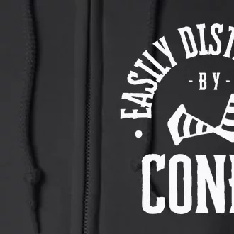 Easily Distracted By Cones – Funny Autox Autocross Racing Full Zip Hoodie