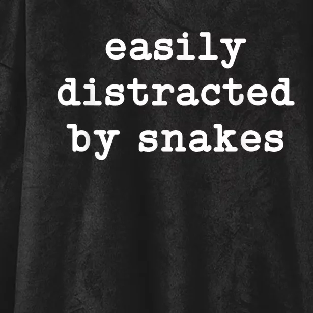 Easily Distracted By Snakes Men Women Reptiles Snakes Lover Hooded Wearable Blanket