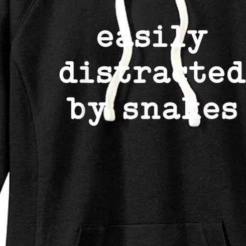 Easily Distracted By Snakes Men Women Reptiles Snakes Lover Women's Fleece Hoodie