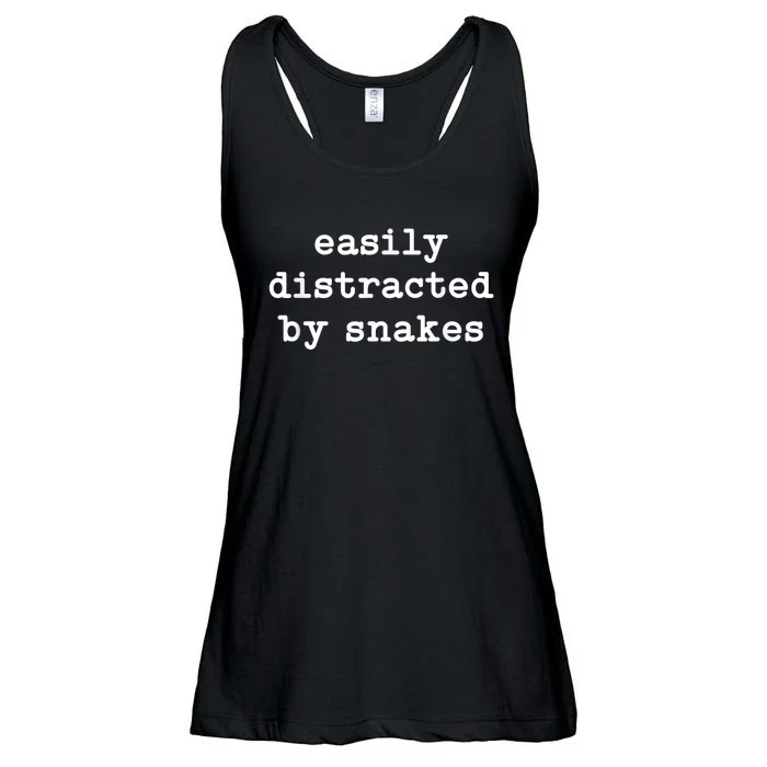 Easily Distracted By Snakes Men Women Reptiles Snakes Lover Ladies Essential Flowy Tank