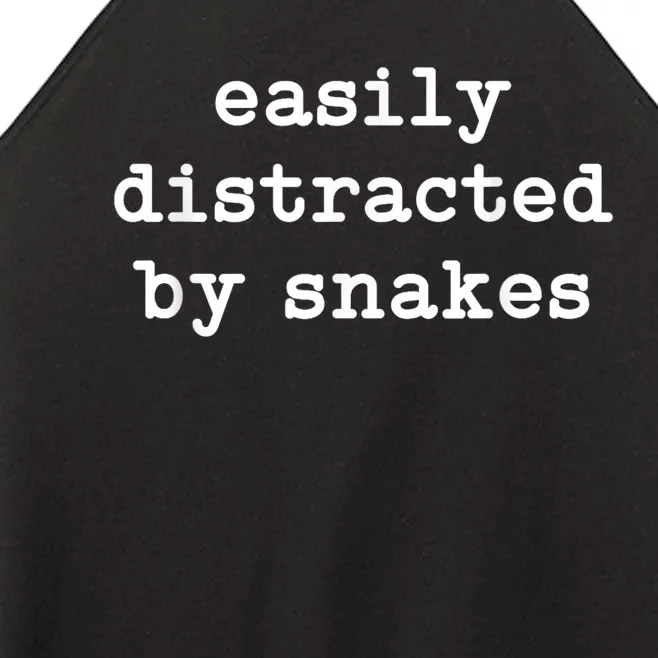 Easily Distracted By Snakes Men Women Reptiles Snakes Lover Women’s Perfect Tri Rocker Tank