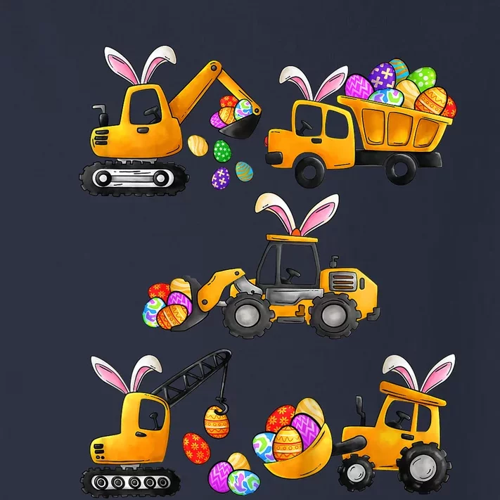 Easter day Bunny Construction Trucks Funny Boy Toddler Long Sleeve Shirt