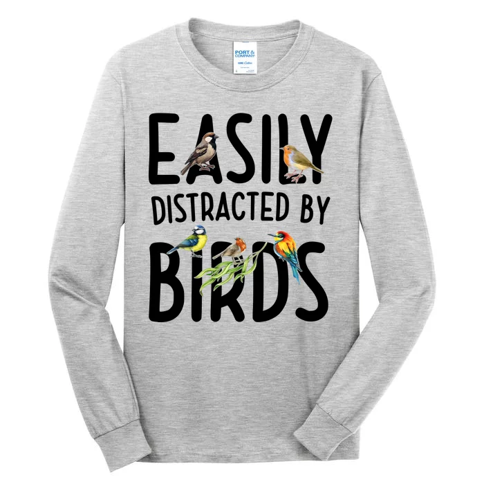 Easily Distracted By Birds Tall Long Sleeve T-Shirt