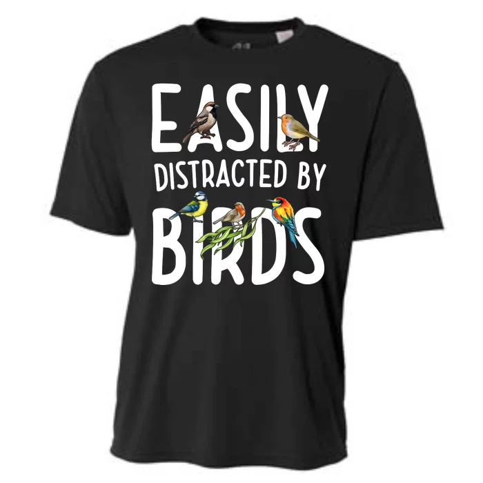 Easily Distracted By Birds Cooling Performance Crew T-Shirt