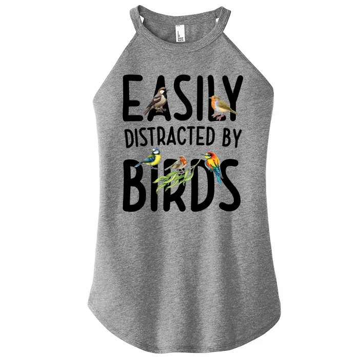 Easily Distracted By Birds Women’s Perfect Tri Rocker Tank