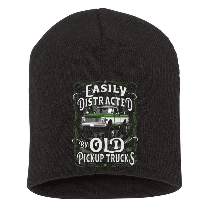 Easily Distracted By Old Pickup Trucks Easily Distracted By Short Acrylic Beanie