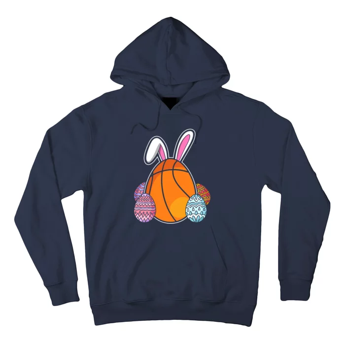 Easter Day Basketball Bunny Easter Eggs Hoodie